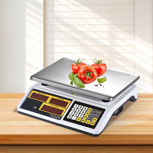 Werkseitig wiederauf ladbare Batterie 30kg/40kg Elektronische Preis berechnungs waage mit digitaler Waage und LED-Anzeige - Product Image 4