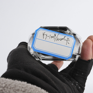 Bouteille en <span class=keywords><strong>verre</strong></span> de parfum à <span class=keywords><strong>Double</strong></span> <span class=keywords><strong>paroi</strong></span>, de luxe, avec Design rond et semelle épaisse, de 2 ml, 100ml - Product Image 6