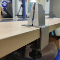 Pince de fixation latérale pour cloison amovible de bureau ou de restaurant, support de bureau en forme de U, pince de fixation pour écran de bureau