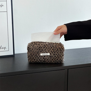 Ingrosso BLINGS Ins Fancy Candy Zipper Foldable Plush Medium Capacity Tissue Bag Desktop Office Living Room Bedroom Dining - Product Image 6