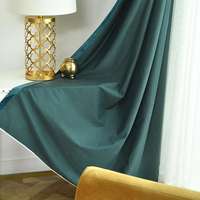 Belanda grosir kain tirai tahan api Jacquard Nonwoven gorden kain Sofa warna polos 280CM