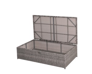 Steel Frame Rattan <b>Storage</b> Box Indoor and <b>Outdoor</b> Fabric Chair Set Patio Furniture for Apartment Hospital Patio Use - Product Image 2