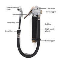 Tire Inflator with Pressure Gauge Quick Inflation Tool for Automotive Tire Maintenance