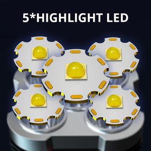 ไฟฉายอเนกประสงค์ทรงพลัง 5W ABS กันน้ำแบบพกพาสำหรับตั้งแคมป์กลางแจ้ง LED ชาร์จ USB ได้ ฐานแม่เหล็ก 5000K - Product Image 4