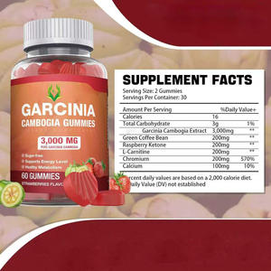 Gomitas de Extracto de Garcinia Cambogia OEM ODM 3000mg con Café Verde y Cetonas de Frambuesa para el Control de Peso - Product Image 2