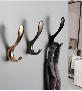 Ganchos de Pared Negros Simples de Aleación de Zinc, Perchero <span class=keywords><strong>para</strong></span> Ropa, Soporte <span class=keywords><strong>para</strong></span> <span class=keywords><strong>Llaves</strong></span> con Tornillo, Herrajes <span class=keywords><strong>para</strong></span> Muebles - Product Image 5