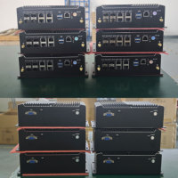 Mini PC WAN Edge Gateway sin Ventilador, Intel Denverton C3958 de 16 Núcleos, 4x 10G SFP+, 4x 2.5G LAN con SIM, Listo para Linux Ubuntu