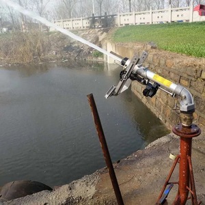 Conexión de brida de rosca hembra de 2 pulgadas, pistola rociadora de riego de radio de 60m con accionamiento de engranaje 360 para una gran cobertura de larga distancia - Product Image 6