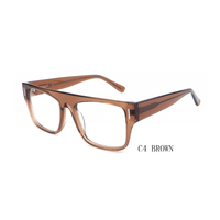 Gafas de Sol Cuadradas de Lujo para Hombre 2026, Monturas de Acetato de Alta Calidad, Logotipo Personalizado, Venta al por Mayor, Nuevas Gafas Coloridas con Patrón Sólido