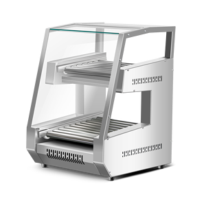 Commercio all'ingrosso due strati di salsiccia griglia Hot Dog calda macchina <span class=keywords><strong>Hamburger</strong></span> più caldo Display commerciale Hot Dog macchina a vapore - Product Image 2