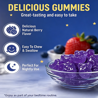 Gummies pour un sommeil profond, fabriquées par l'usine source (OEM), favorisant un endormissement plus rapide, un sommeil plus long et un réveil rafraîchi.