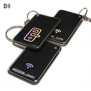 Llavero de holograma personalizado impreso y etiqueta NFC epoxi NTAG213 RFID programable con <span class=keywords><strong>URL</strong></span> - Product Image 1