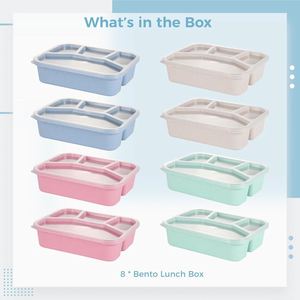 Wholesale Custom Logo Eco-Friendly High Quality Heatable Leak Proof <b>Foldable</b> Microwave Safe 0-1L Rectangle Boxes Lunch <b>Box</b> - Product Image 4