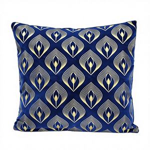 Housse de coussin de canapé en soie brodée à la main, motif floral et feuilles 3D, couleurs vives, 16x16 pouces, pour la maison/l'hôtel - Product Image 1