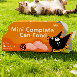 Cao Protein Ướt Thực Phẩm Mèo Nhôm Ướt Đóng Hộp Cá Ngừ Cá Hồi Gà Thịt Bò Hương Vị Ướt Thực Phẩm Đóng Hộp Vật Nuôi Mèo Xử Lý - Product Image 1