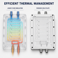 Plaque de refroidissement liquide en aluminium pour la gestion thermique des batteries, fabrication sur mesure OEM ODM