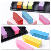Bloc-notes personnalisé promotionnel, autocollants en papier, index rectangulaires, bloc-notes adhésifs de bureau, boîte en cuir, bloc-notes avec logo personnalisé