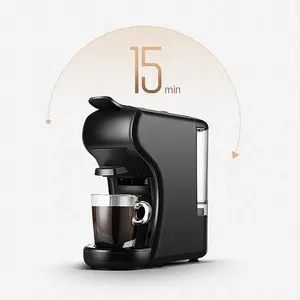 Mesin kopi elektrik mini Italia, pembuat kopi espresso kapsul expresso otomatis rumah mini profesional