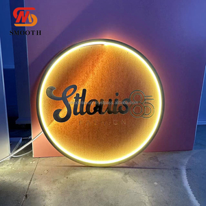 SLOOTH Warm LED Light Sign Acrylique Logo Événements Toile de fond Accessoires décoratifs Enseigne au néon LED personnalisée - Product Image 1