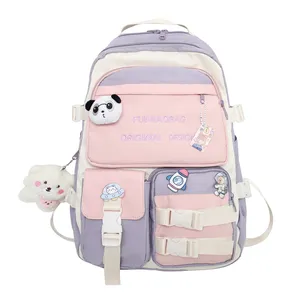 Cute Korean Student Backpack Campus Large Capacity Girl's School Bagpack Kids Backpacks