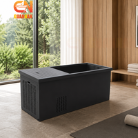 Baignoire froide d'intérieur en acier inoxydable avec système de refroidissement pour la maison, la salle de sport, le spa et le studio de récupération