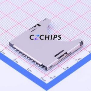 SD-106M SD Card / Memory Card Connector SMD Connector Self-Return Type Standard SD Card Card Holder 2.9mm - Product Image 1