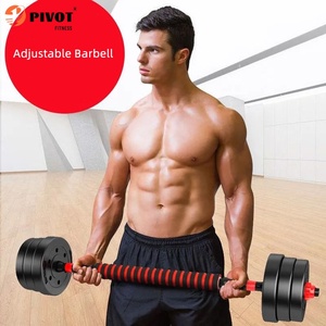 Ensemble d'haltères réglables 2 en 1 de haute qualité haltères en ciment revêtus de plastique <span class=keywords><strong>10kg</strong></span>-50kg pour l'entraînement de fitness - Product Image 6