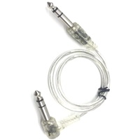 Ücretsiz örnek şeffaf fiş 6.35mm erkek 6.35mm erkek TRS Stereo ses kablosu için PC bilgisayar amplifikatör mikser kablosu