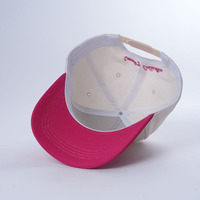 Gorra de béisbol personalizada con logotipo de soplo bordado en 3D de dos tonos, gorras de béisbol estructuradas de 5 paneles, gorras deportivas de alta calidad