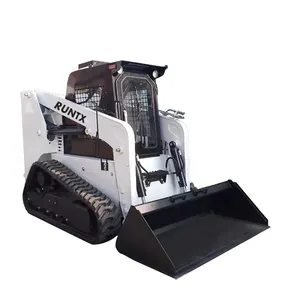 RUNTX marca Skid Steer Loader all'ingrosso Skid Steer Mini Loader secchio per la vendita motore Diesel Kubota cinese motore