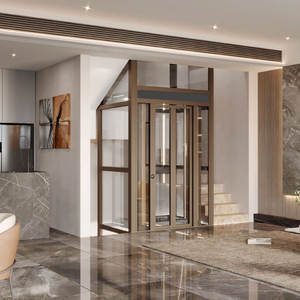 Lift vakum dalam ruangan Lift Lift Lift Lift Lift pasar swalayan lantai Elevator2-4 baja tahan karat penggunaan rumahan - Product Image 3