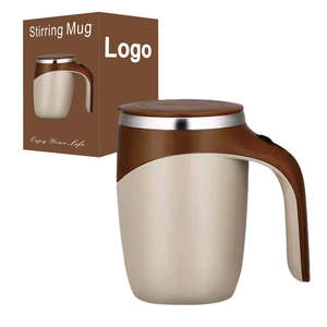 Gobelet en acier inoxydable de nouvelle génération couvercle magnétique automatique flacon de café auto-agitant mignon retour à l'école thé bière cadeaux chauds - Product Image 1