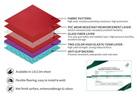 Échantillon Gratuit Tapis de Tennis de Table Moderne Antidérapant Autocollant Facile à Installer Ignifuge Revêtement de Sol Vinyle avec Design Graphique