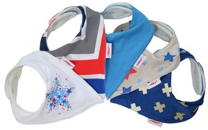 Serviette de salive anti-salissure personnalisée avec bouton en triangle Bavoirs en mousseline à motif de dessin animé Bavoirs réutilisables en coton biologique imperméables pour bébés - Product Image 3