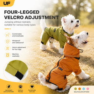 Vêtement de pluie imperméable et réfléchissant pour chien, veste de pluie ajustable et tendance pour chiot, fournisseur OEM personnalisé en gros - Product Image 1