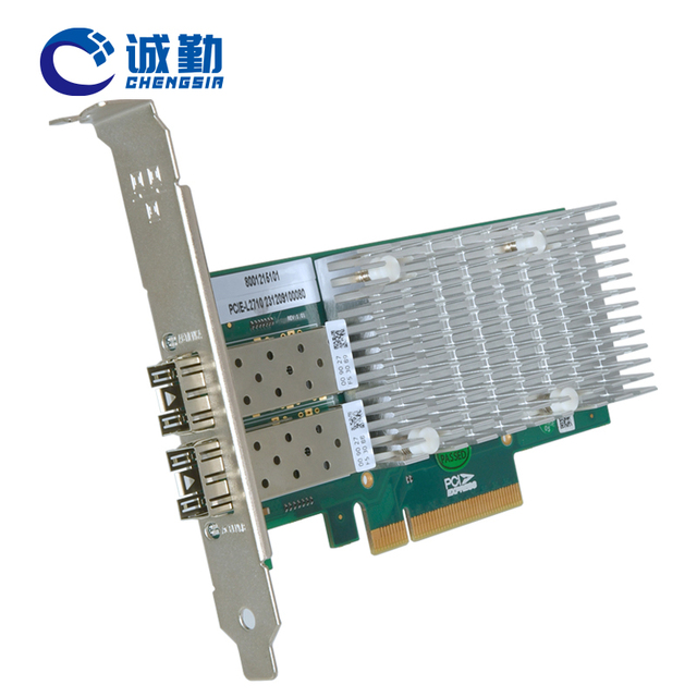 Piesia 2XSFP +10GB Network Interface Card Dual Port Intel X710-Bm2 Expansion Pcie 8X Full Height Pci Express Riser Card