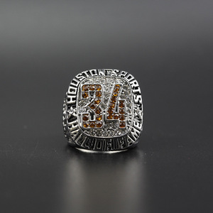 Nouveau Trendy Hall of Fame Houston Astros No. 34 <span class=keywords><strong>Nolan</strong></span> <span class=keywords><strong>Ryan</strong></span> championnat anneau populaire mémorial nostalgique classique anneau - Product Image 1