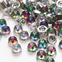 Zhubi 10mm perles de verre en forme de cloche à facettes bricolage charme cadeau perles de cristal pour la fabrication de collier Bracelet mode bijoux décoration