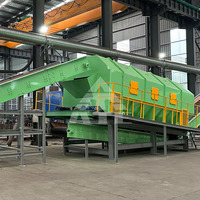 Machine de criblage automatique de tambour de séparateur d'air de déchets solides de 400T/D ligne de machine de tri d'ordures de déchets de ville de MSW