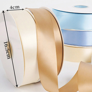 Pita Satin Grosir Pabrik 4cm*100y Pita Kemasan Kue Pita Kue Ulang Tahun Dekorasi Kotak Hadiah Bunga - Product Image 6