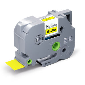 Ruban d'impression compatible Orison TZE-651 TZ TZE 651 24 mm noir sur jaune, ruban d'étiquetage laminé pour imprimante <span class=keywords><strong>Brother</strong></span> <span class=keywords><strong>P</strong></span> <span class=keywords><strong>Touch</strong></span> - Product Image 1