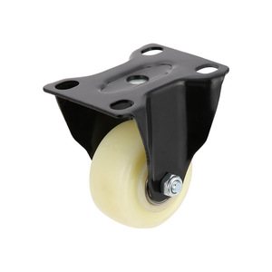 Nylon Furniture <b>Caster</b> 2 Inch Silent Fixed <b>Wheel</b> Plate Mount General Industrial Use - Product Image 4