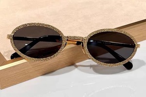 New Oval Metal <b>Frame</b> Sunglasses Retro European American Fashion Style Unisex Luxury Glasses UV400 Protection PC Lenses - Product Image 3