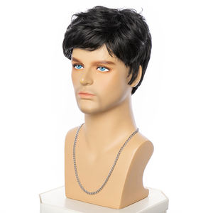 Peluca Corta Masculina LIWANGLONG HAIR, Nuevo Diseño, Peluca de Cabello Sintético Resistente al Calor con Corte Pixie Negro <span class=keywords><strong>para</strong></span> <span class=keywords><strong>Hombres</strong></span> <span class=keywords><strong>Jóvenes</strong></span> y Atractivos - Product Image 3