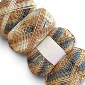 Gorro de Ganchillo de Lana de Alpaca con Degradado Arcoíris, Bufanda y Abrigo de Punto con Patrón Teñido de Fantasía - Product Image 6
