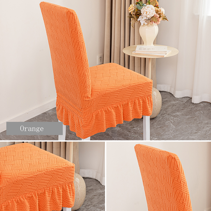 Jupe rayée épicée-Orange