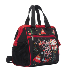 Bolsa de Mano Personalizada de Lona Negra Resistente de Alta Calidad para Navidad, con Logotipo Bordado, para Mamá o Enfermera - Product Image 4