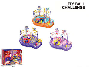 Jeu de table éducatif pour enfants sur le thème du cirque : Défi de la balle volante, parcours d'obstacles avec train à balles soufflées, pour jeu familial - Product Image 1