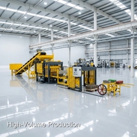 Logre Dimensiones de Ladrillos Impecables con la Máquina Automática para Fabricar Bloques de Hormigón QT4-16 de HF MACHINERY