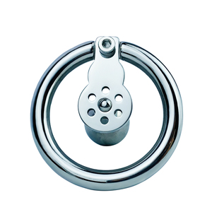 FRRK Boule métallique solide <span class=keywords><strong>Cage</strong></span> <span class=keywords><strong>de</strong></span> <span class=keywords><strong>chasteté</strong></span> inversée en métal pour hommes Anneaux <span class=keywords><strong>de</strong></span> pénis négatifs en acier inoxydable BDSM Adultes Sissy <span class=keywords><strong>Couple</strong></span> Sex Toy - Product Image 6
